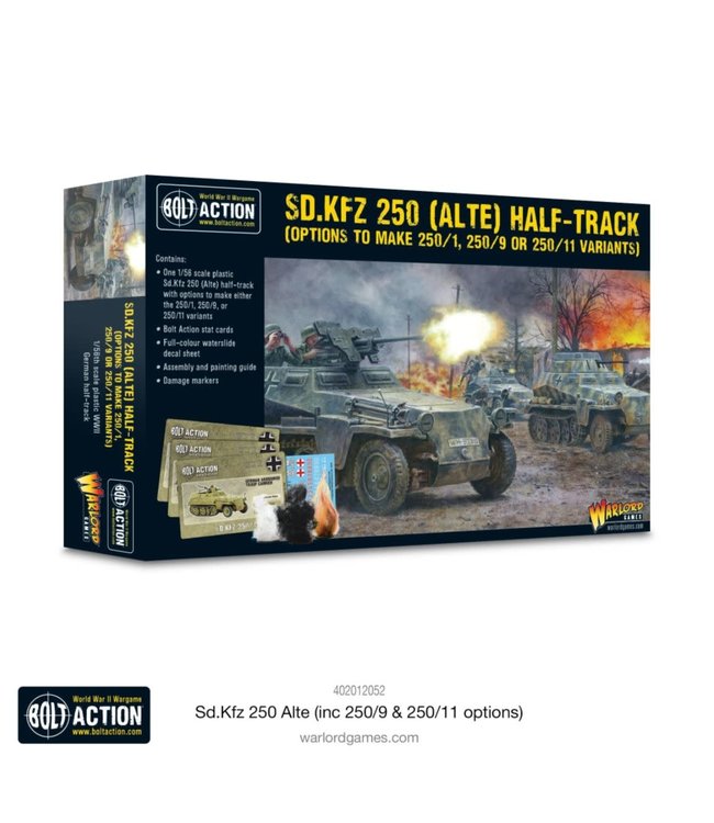 Bolt Action Sd.Kfz 250 (Alte) Half-Track (250/1, 250/9 & 250/11 Variants)