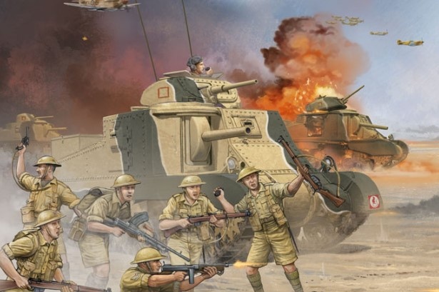 Painting mid-war British armour – FoW Tobruk