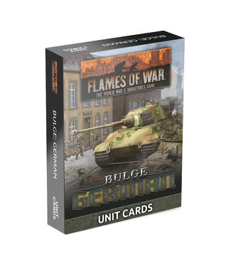 Flames of War Bulge: German Units Cards