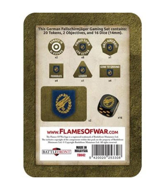 German Fallschirmjäger Gaming Tin