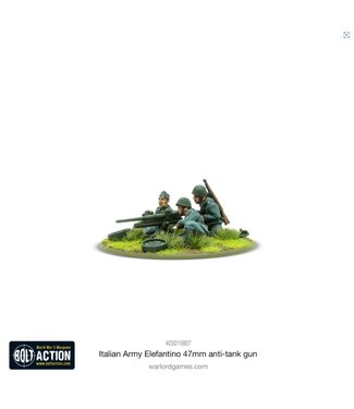 Bolt Action Italian Army 47mm Elefantino anti-tank gun