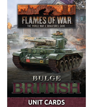 Flames of War Bulge: British Unit Cards