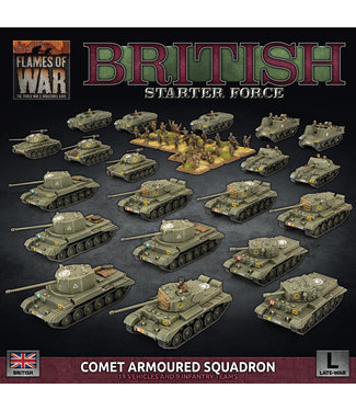 Flames of War PRE-ORDER: British Starter Force: Comet Armoured Squadron