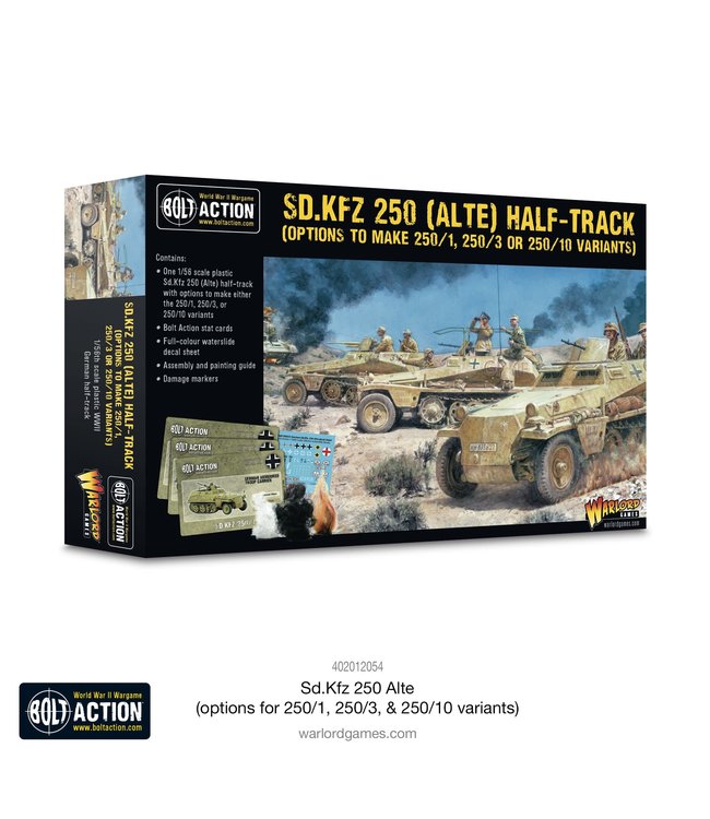 Bolt Action Sd.Kfz 250 (Alte) Half-Track (250/1, 250/3 or 250/10 variants)