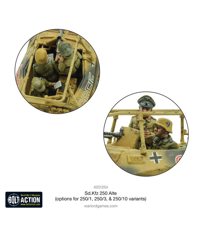 Sd.Kfz 250 (Alte) Half-Track (250/1, 250/3 or 250/10 variants)