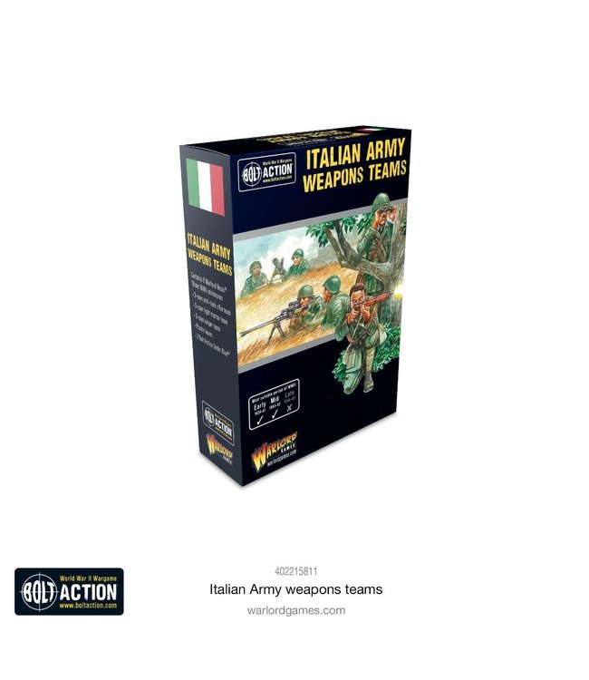 Bolt Action Italian Army Weapons Teams