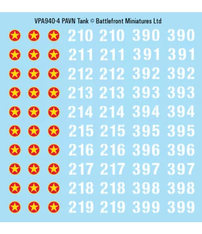 PAVN Decal Sheets