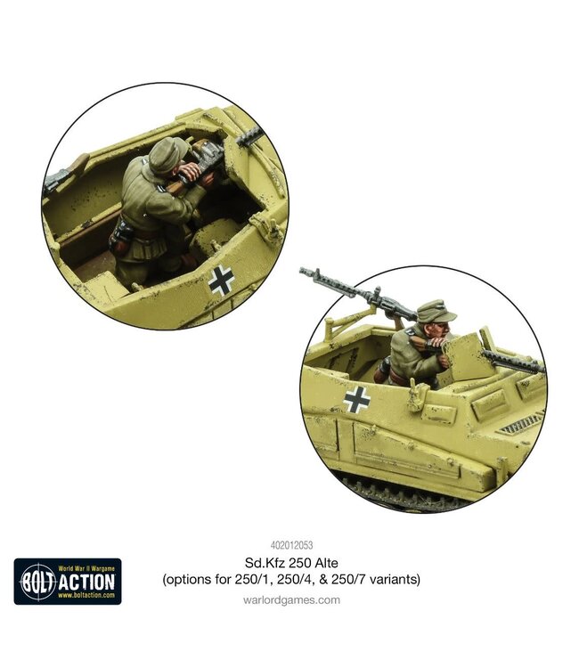 Sd.Kfz 250 (Alte) Half-Track (250/1, 250/4 or 250/7 variants)