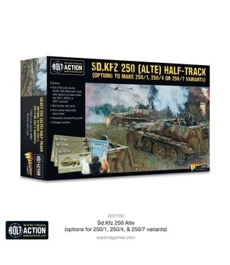 Bolt Action Sd.Kfz 250 (Alte) Half-Track (250/1, 250/4 or 250/7 variants)