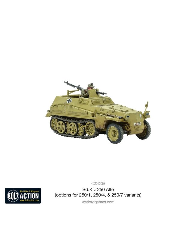 Sd.Kfz 250 (Alte) Half-Track (250/1, 250/4 or 250/7 variants)