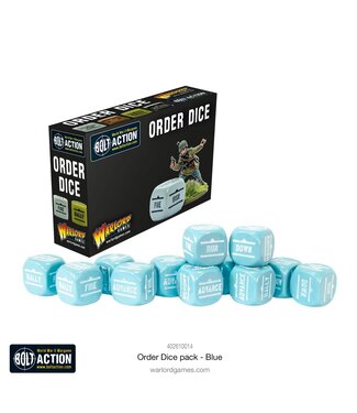 Bolt Action Order Dice Pack - Blue