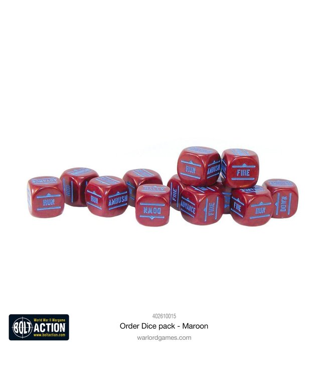 Order Dice Pack - Maroon
