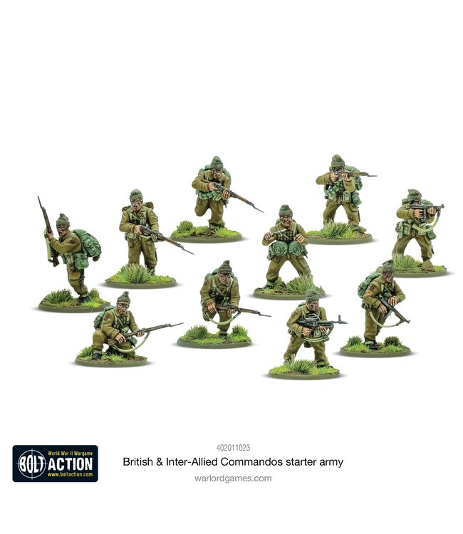 British & Inter-Allied Commandos Starter Army - www.tabletopper.nl