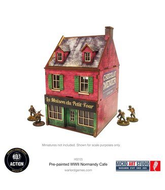 Micro Art Studio Pre-Painted WW2 Normandy Cafe