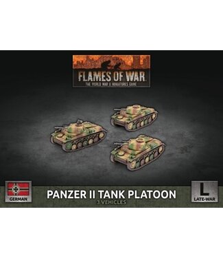 Flames of War Panzer II Tank Platoon