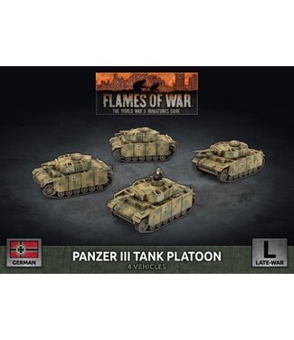 Flames of War Panzer III Tank Platoon