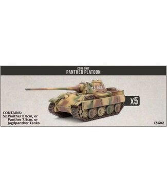 Clash of Steel Pre-order: Panther (8.8cm) Tank Platoon