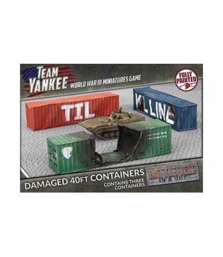 World War III Team Yankee Damaged 40ft Containers