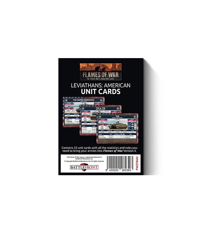 Late War Leviathans: American Unit Cards
