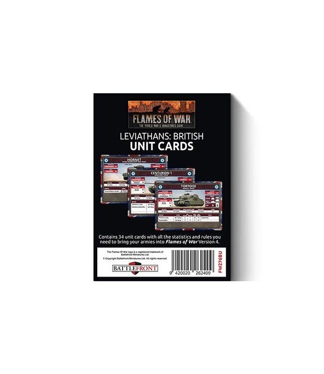 Late War Leviathans: British Unit Cards
