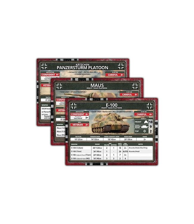Late War Leviathans: German Unit Cards