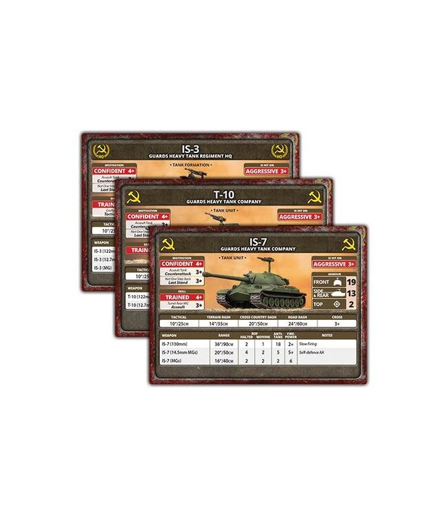 Late War Leviathans: Soviet Unit Cards