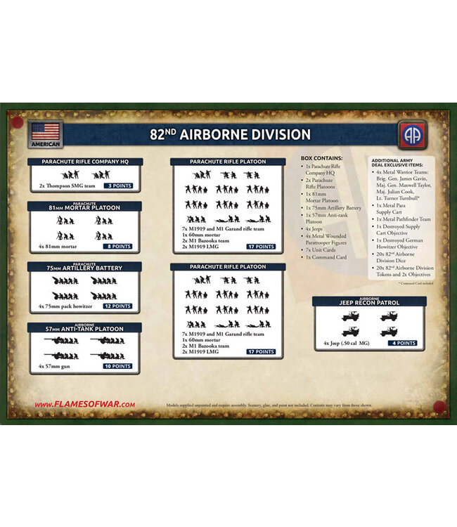 82nd Airborne Division (limited)