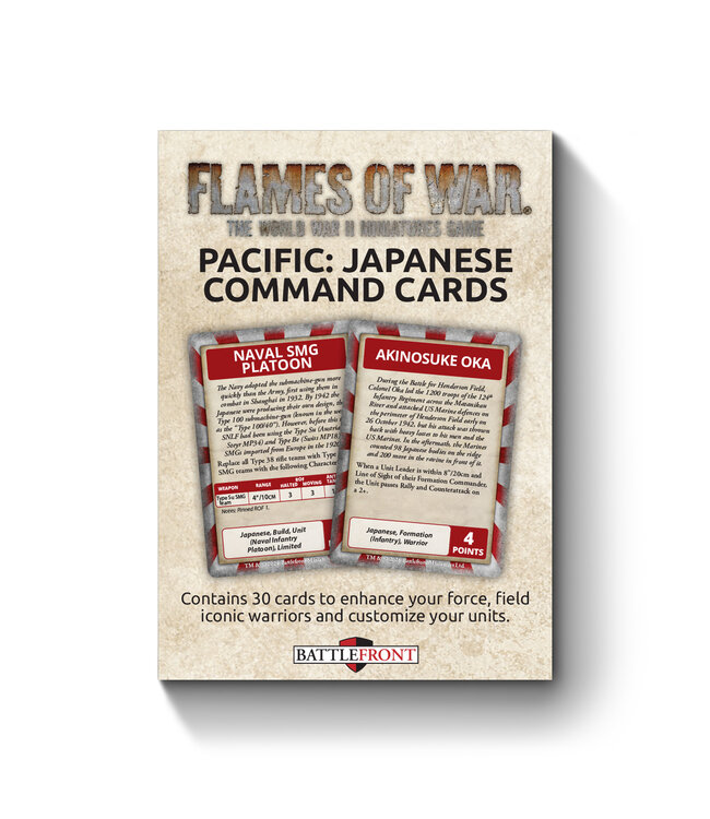 The Pacific: Japanese Unit Cards - (Limited Edition)