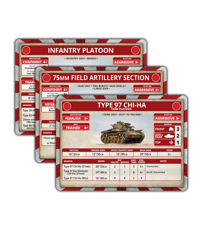 The Pacific: Japanese Command Cards - (Limited Edition)