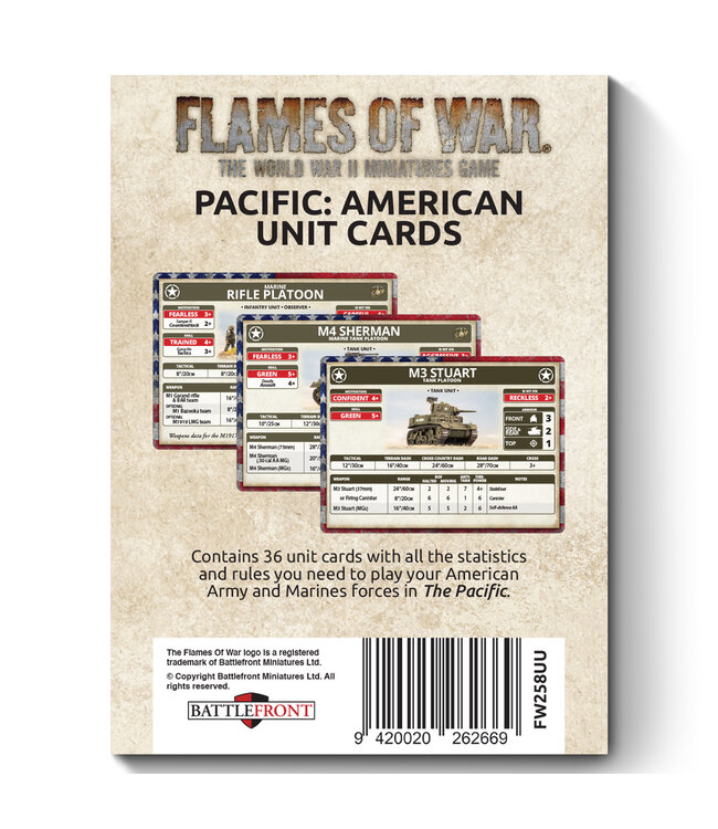 American MW Unit Card Pack - (Limited Edition)