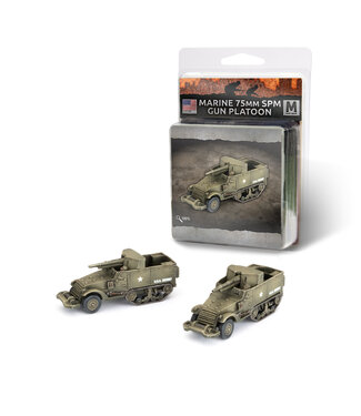 Flames of War Marine 75mm SPM Self-propelled Gun Platoon