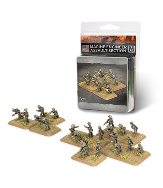 Flames of War PRE-ORDER: Marine Engineer Assault Section