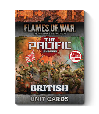 Flames of War PRE-ORDER: British, Australian & Indian MW Unit Card Pack - (Limited Edition)