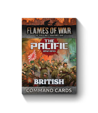 Flames of War PRE-ORDER: British, Australian & Indian MW Command Card Pack  - (Limited Edition)