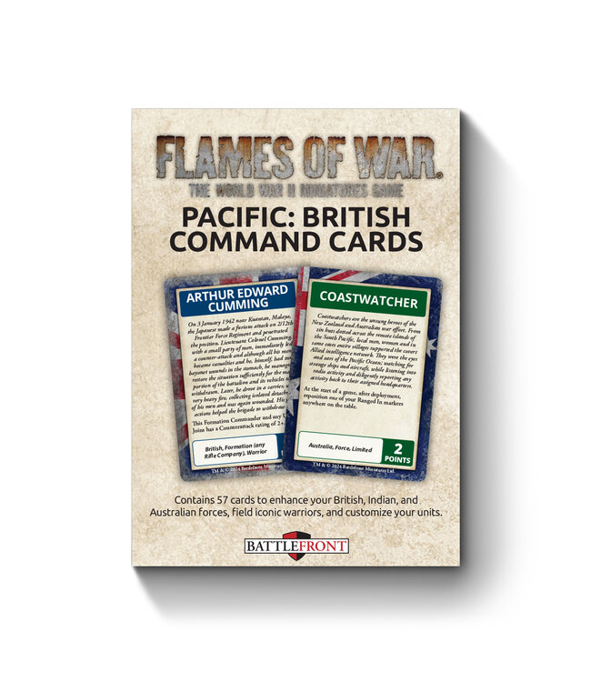 British, Australian & Indian MW Command Card Pack  - (Limited Edition)