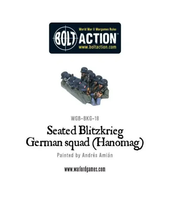 Seated Blitzkrieg German squad (Hanomag)