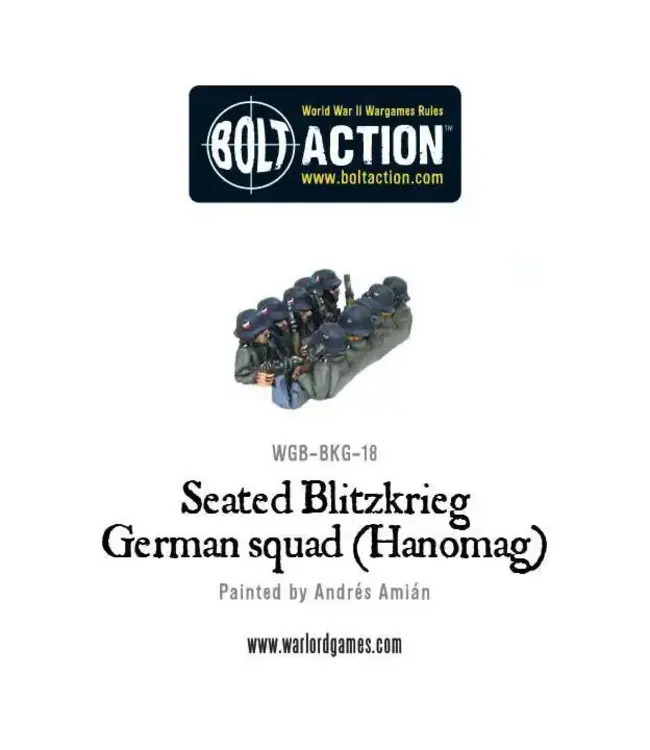 Seated Blitzkrieg German squad (Hanomag)