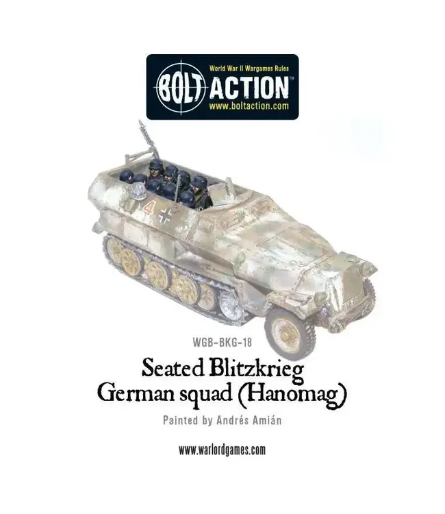 Seated Blitzkrieg German squad (Hanomag)
