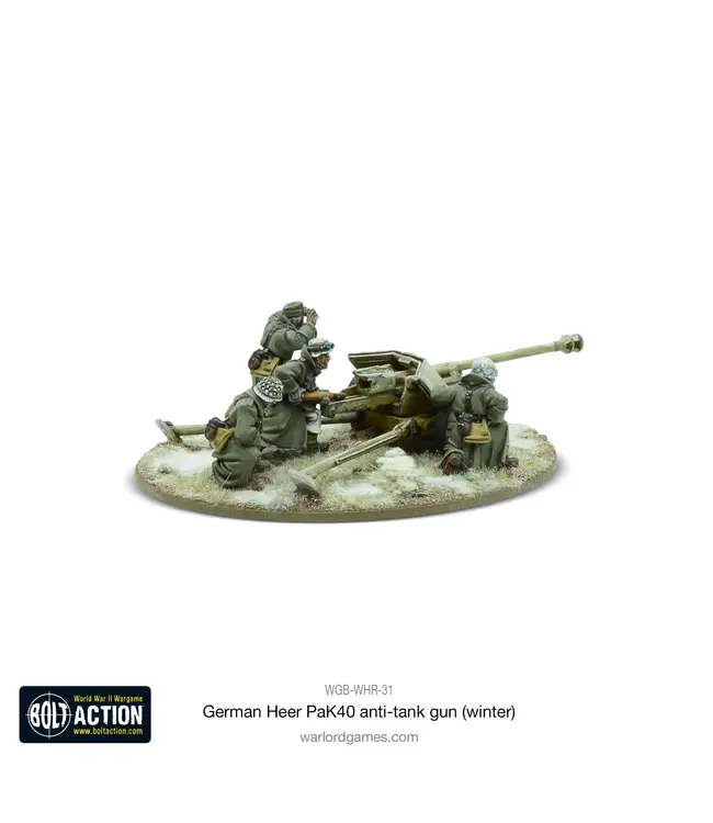 German Heer 75mm Pak 40 anti-tank gun (Winter)