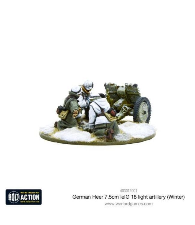 German Heer 7.5cm leIG 18 light artillery (Winter)
