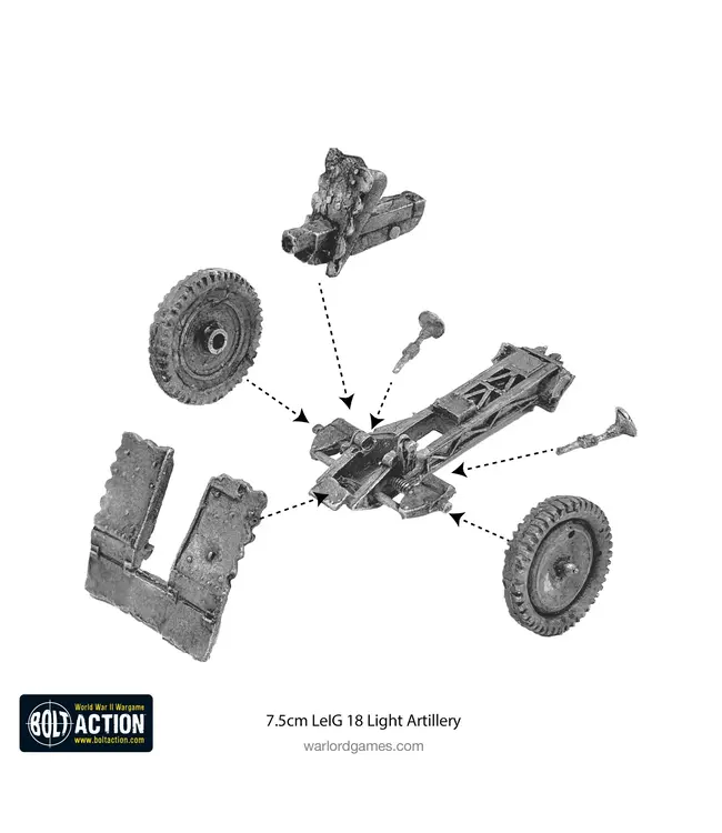 German Heer 7.5cm leIG 18 light artillery (Winter)