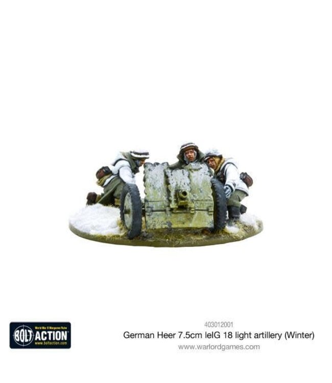 German Heer 7.5cm leIG 18 light artillery (Winter)