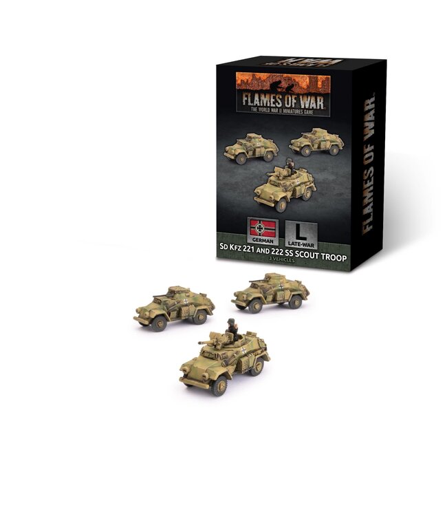 Sd Kfz 221 and 222 SS Scout Troop