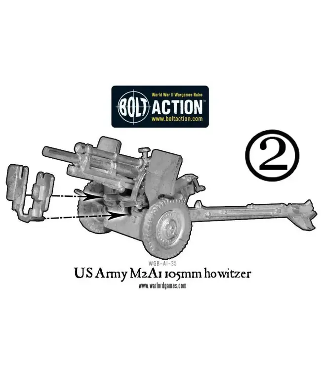 US Army M2A1 105mm howitzer