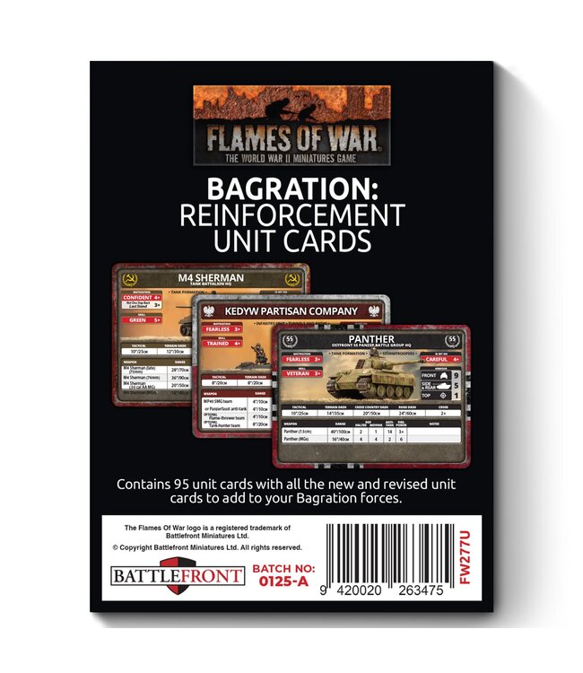 Bagration: Reinforcement Unit Cards