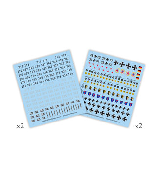 World War III Team Yankee West German Decals (Checkpoint Charlie)