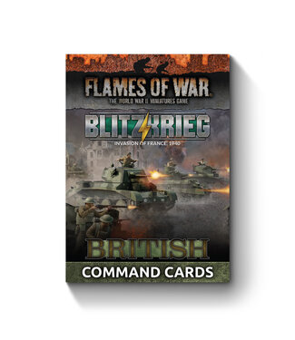 Flames of War PRE-ORDER: Blitzkrieg British Command Cards - Limited Edition