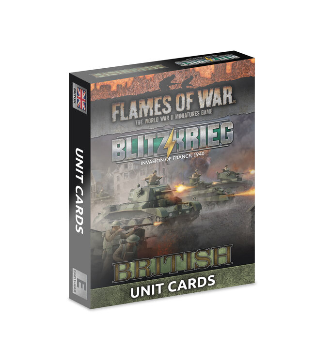 PRE-ORDER: Blitzkrieg British Unit Cards - Limited Edition