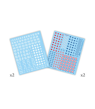 Flames of War French Early War Decal Set