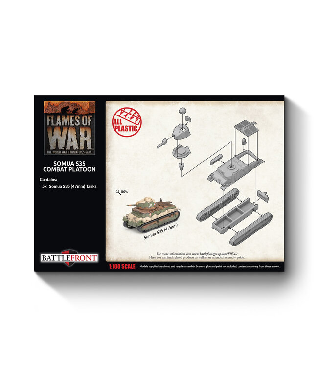 PRE-ORDER: S-35 Somua Tank Platoon